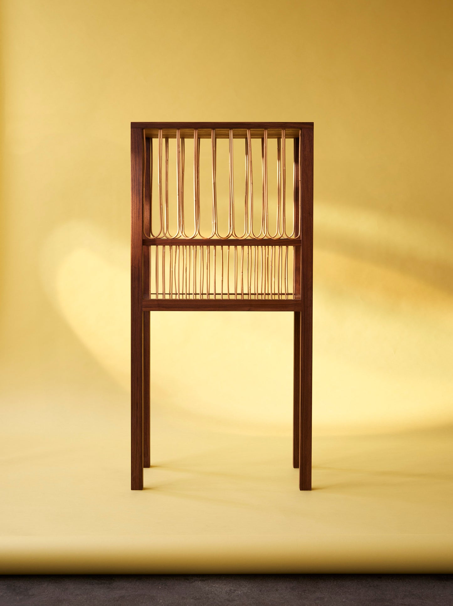 RATTAN CABINET WALNUT